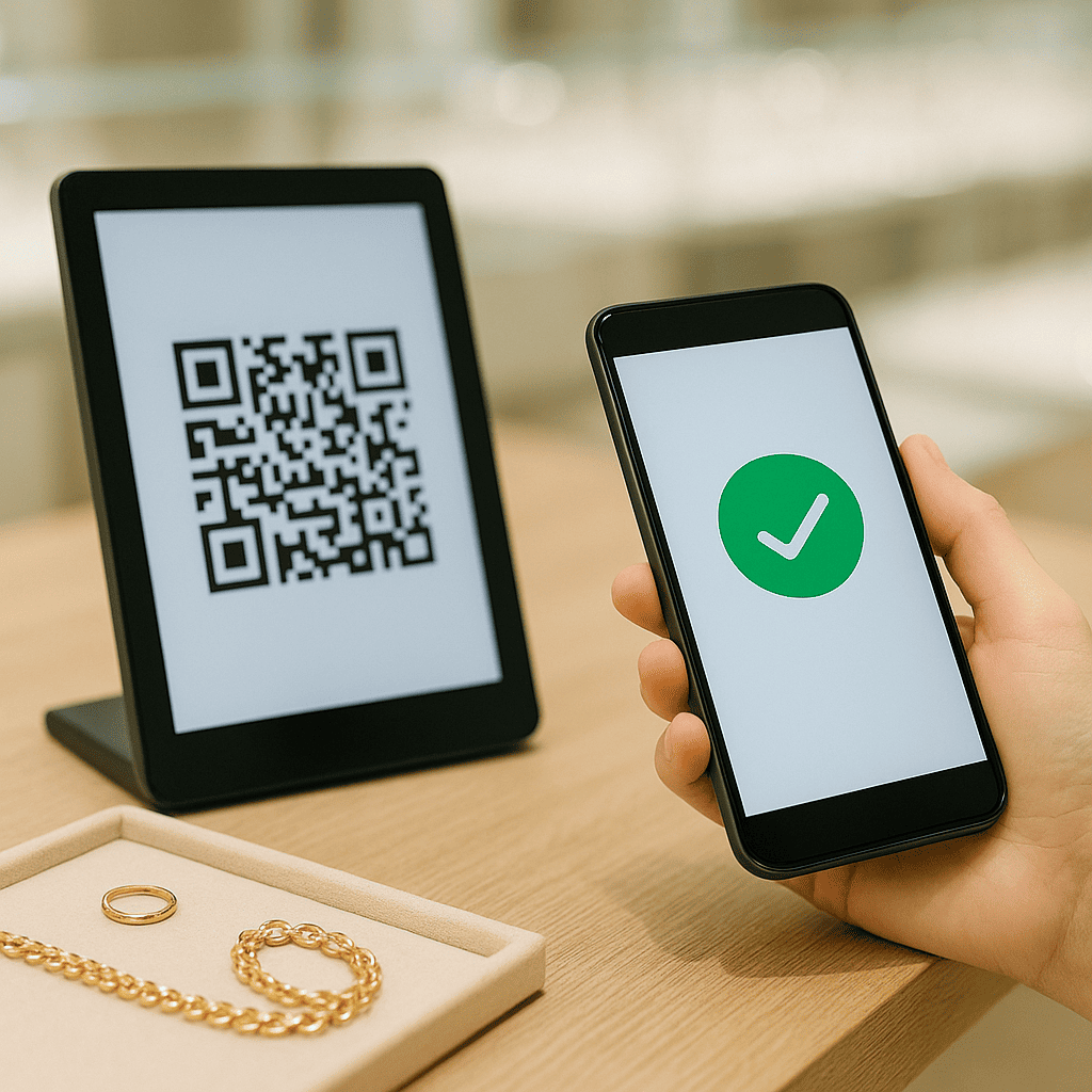 Внедрение QR-оплаты в сети салонов ювелирных украшений