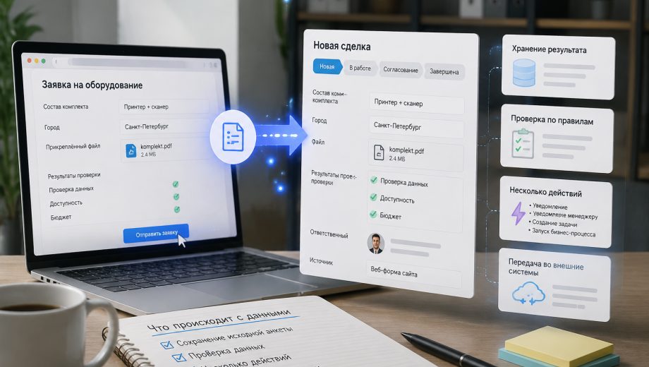 Иллюстрация к разделу: Что происходит с данными в каждом варианте